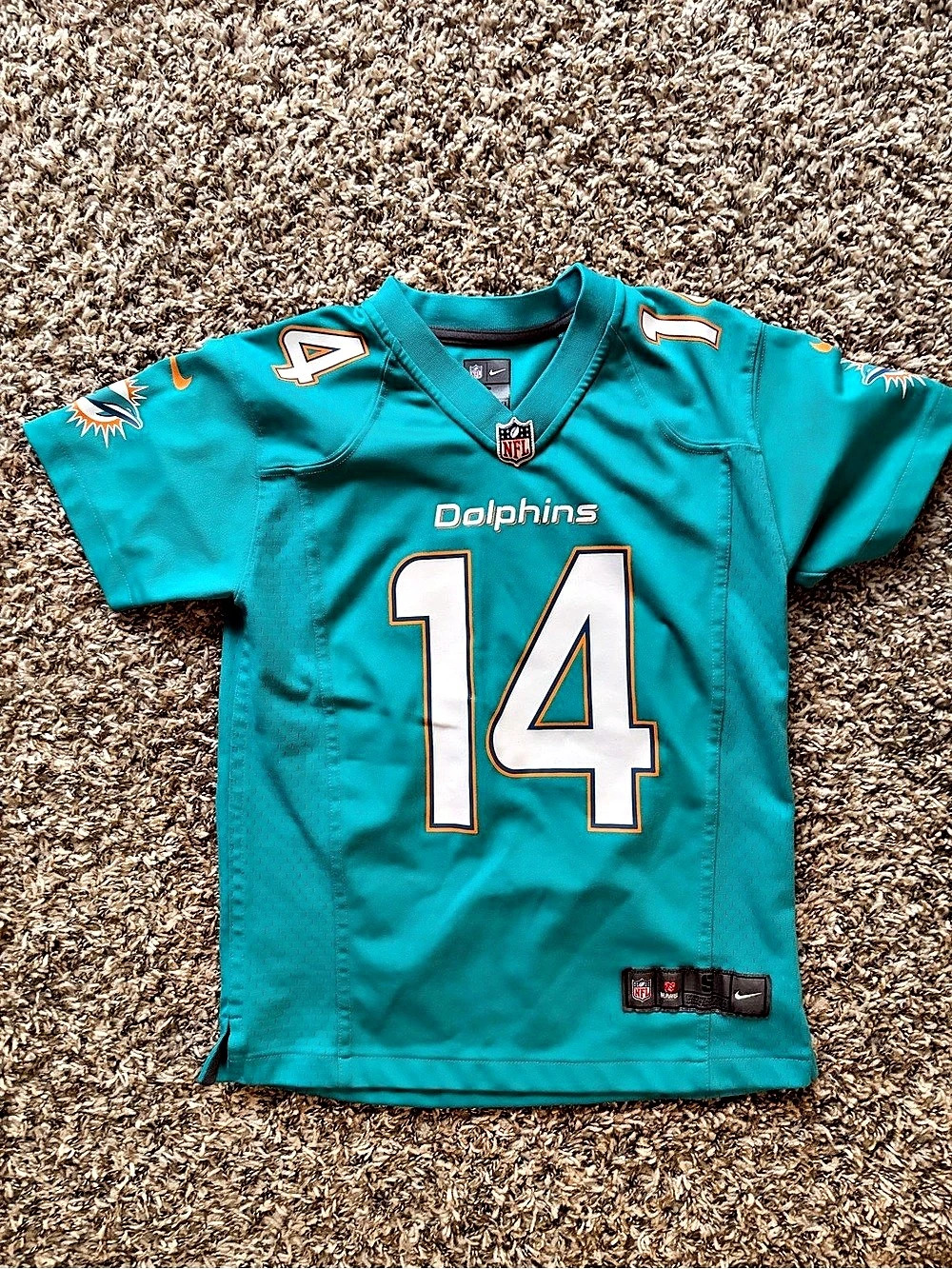 Nike Miami Dolphins Landry #14 jersey Boys Medium (10/12) Blue Jersey